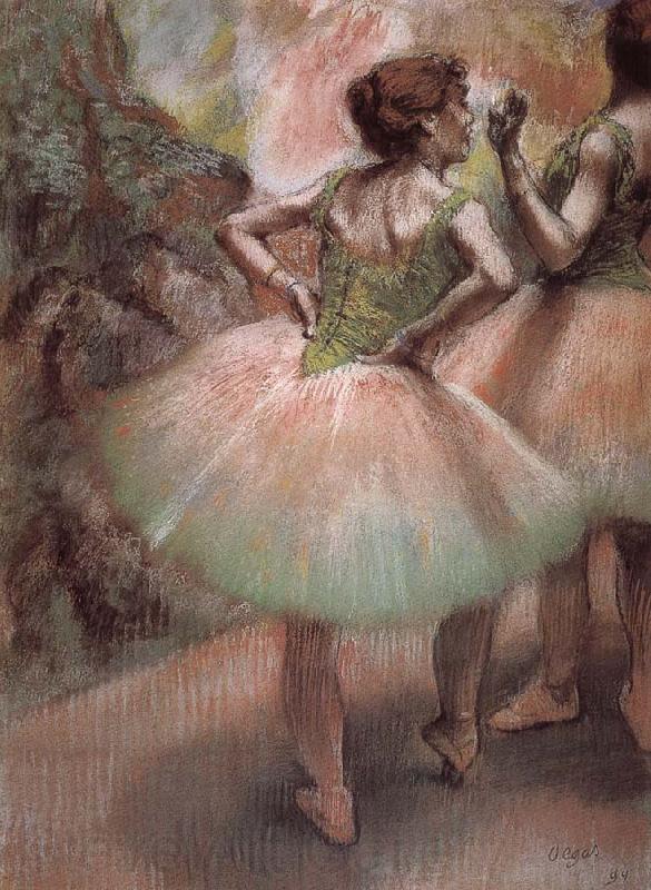 Edgar Degas Pink and green Spain oil painting art